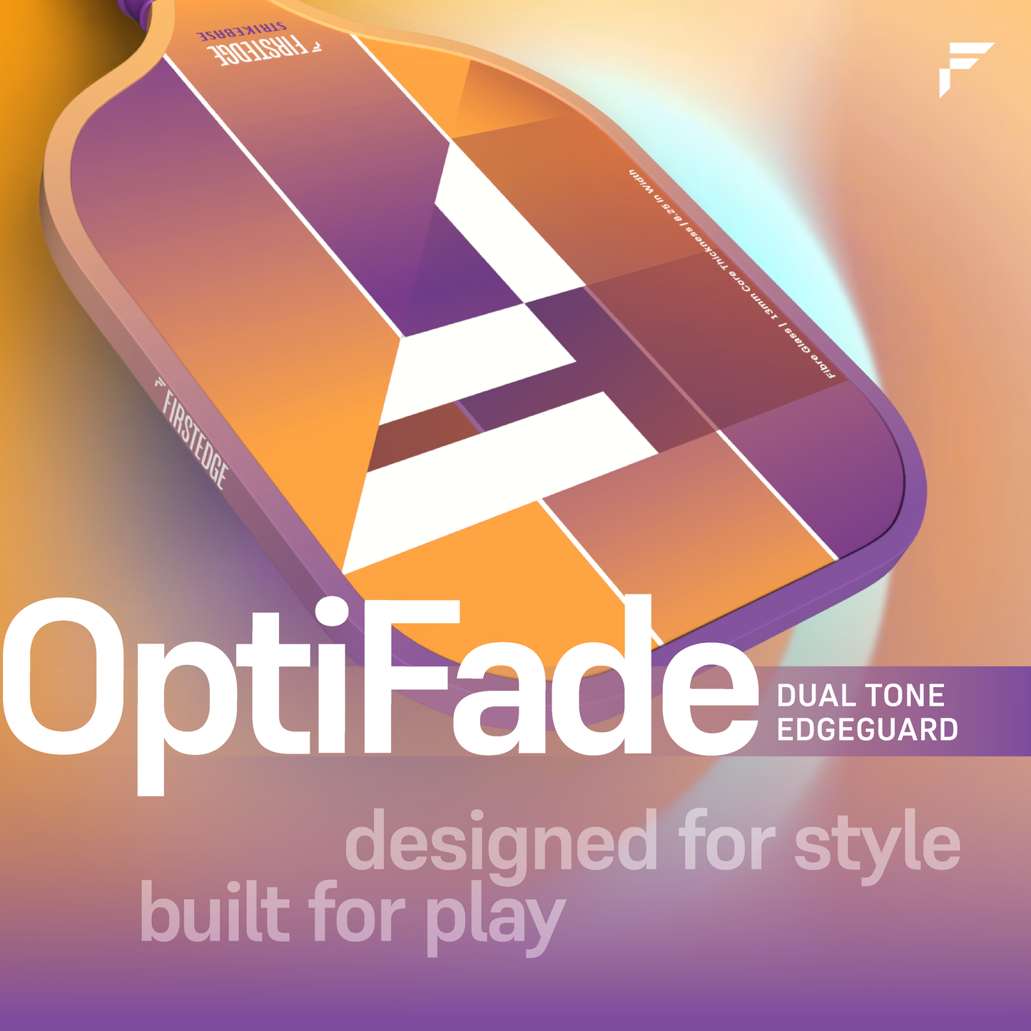 FirstEdge StrikeBase Fibreglass Grit Painted Pickleball Paddle