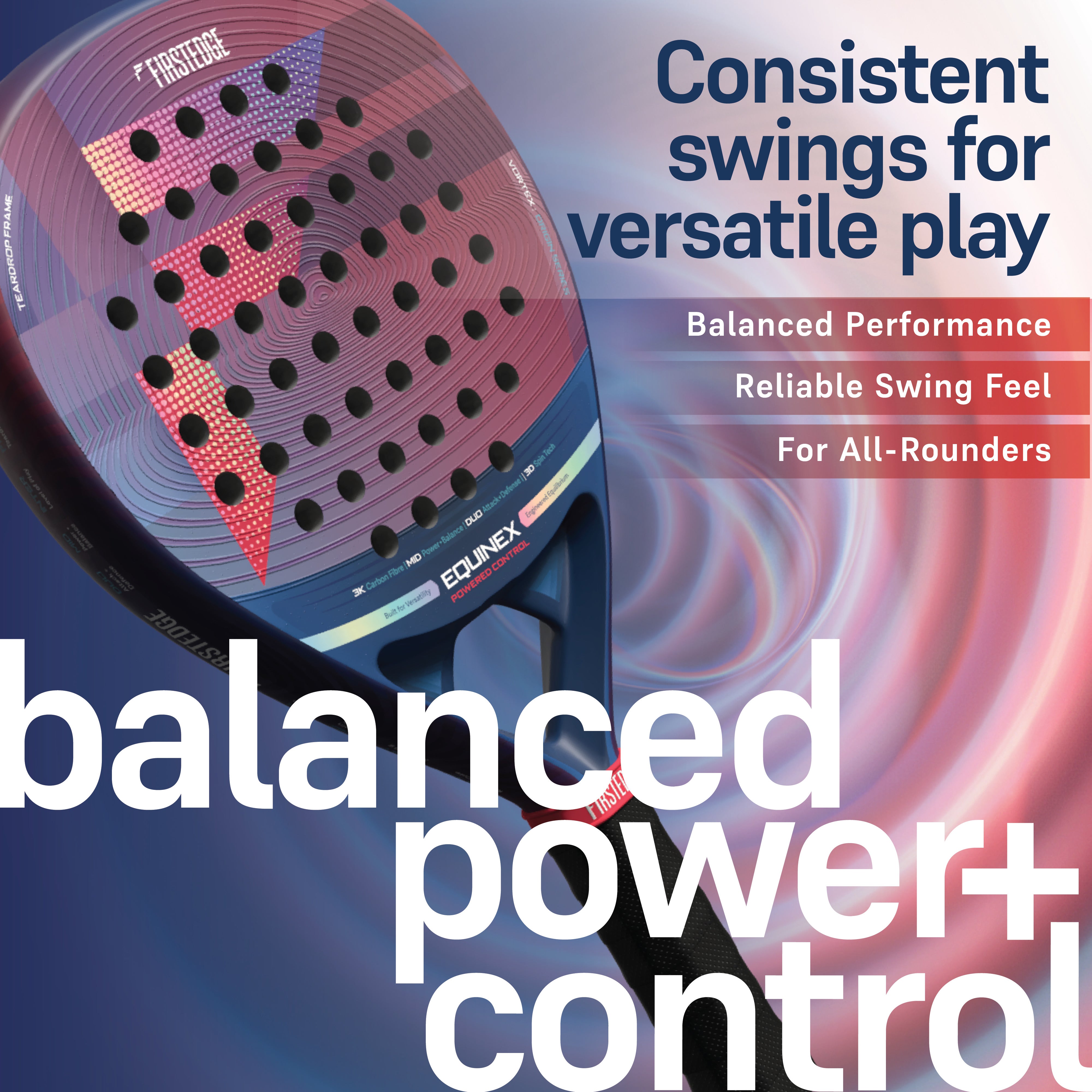 Equinex 3K Carbon Fibre Padel Racket