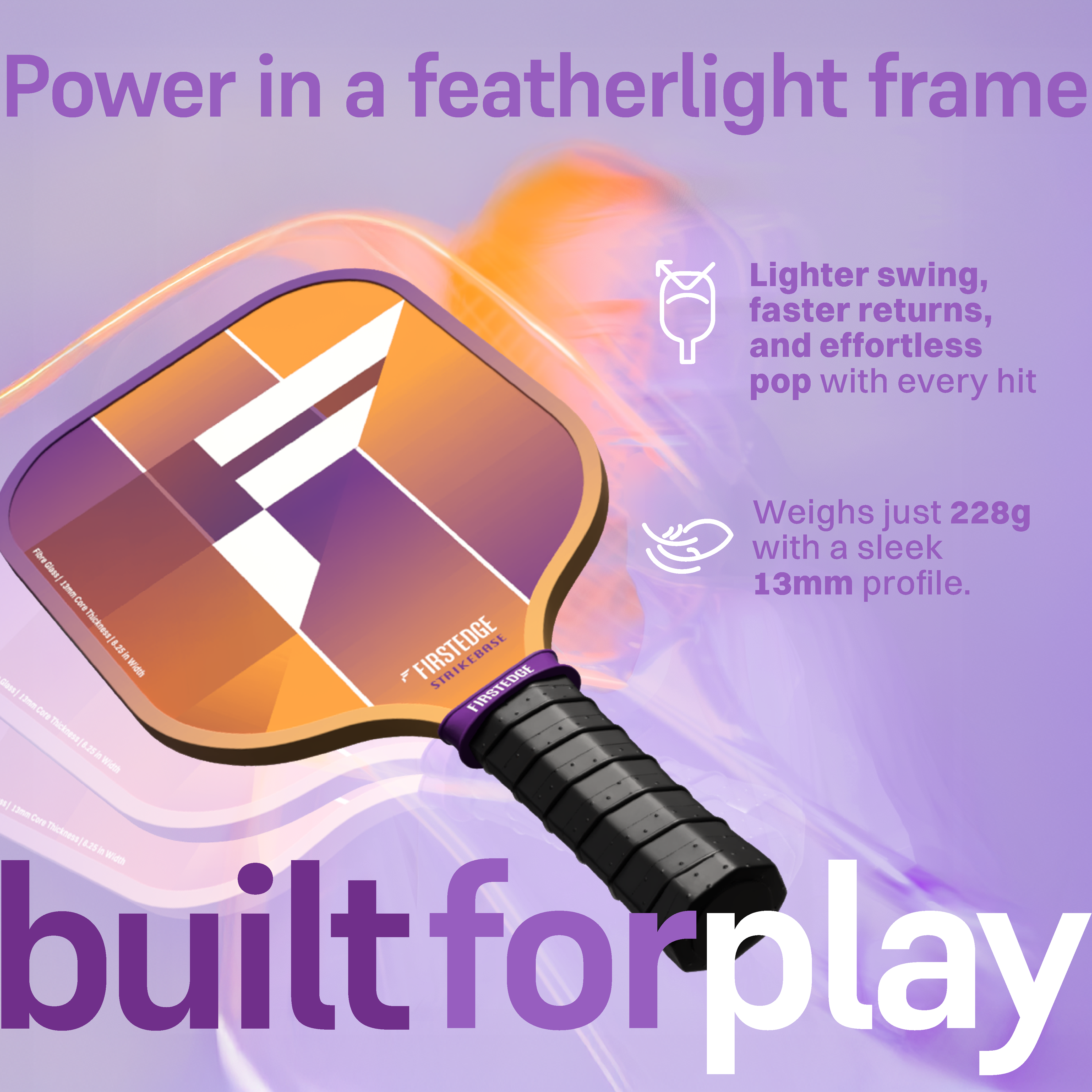 StrikeBase Pickleball Set (2 Paddles + 2 Balls)