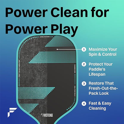 FirstEdge Vanish Pickleball Paddle Eraser – Removes Ball Marks and Dirt from Carbon Fiber & Textured Paddles | No Mess Cleaning Tool for Paddle Maintenance