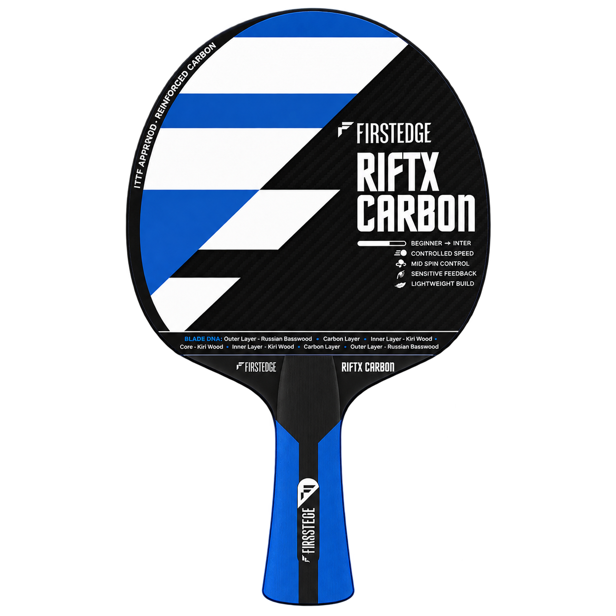 RiftX Carbon Table Tennis Racket