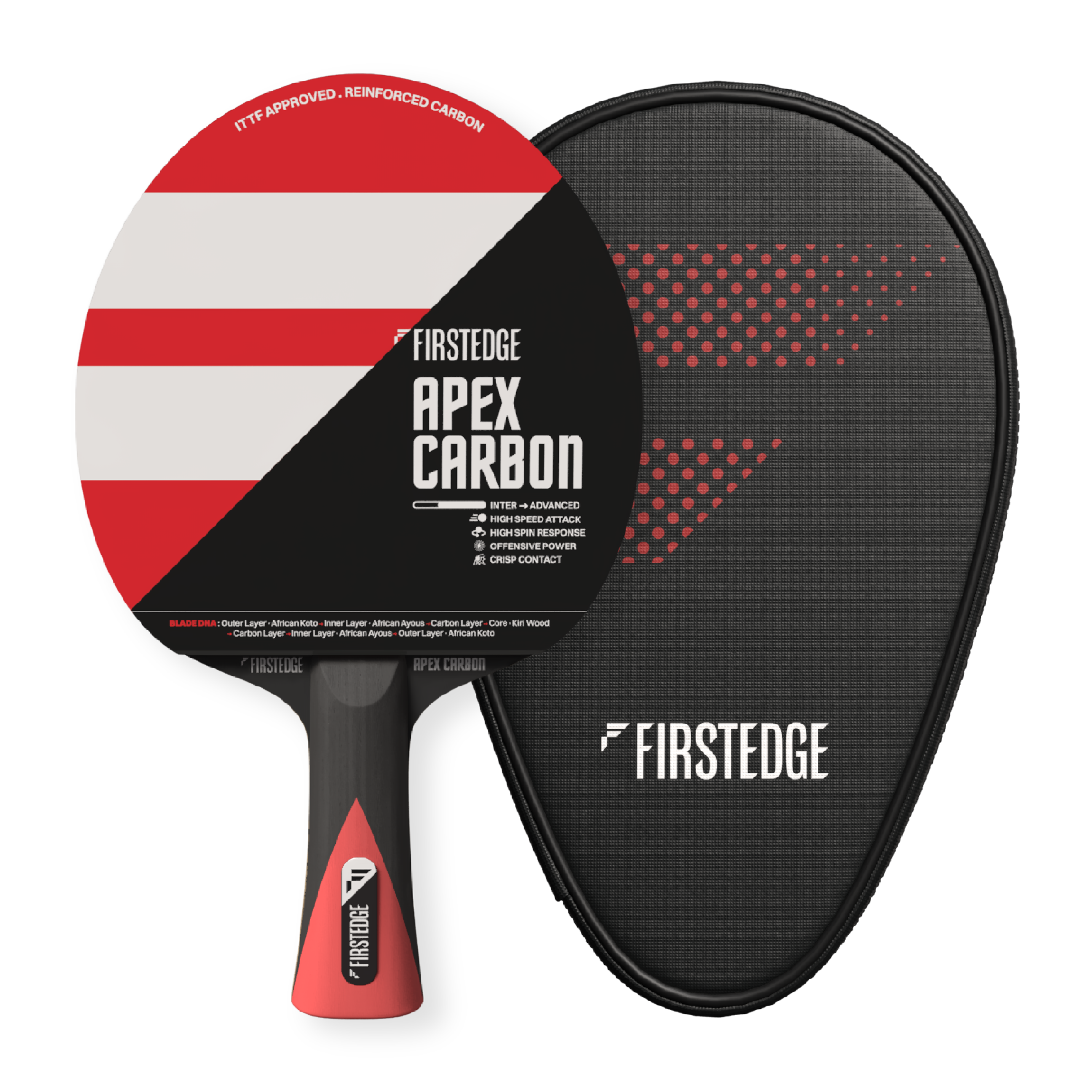 ApeX Carbon Table Tennis Racket With Cover
