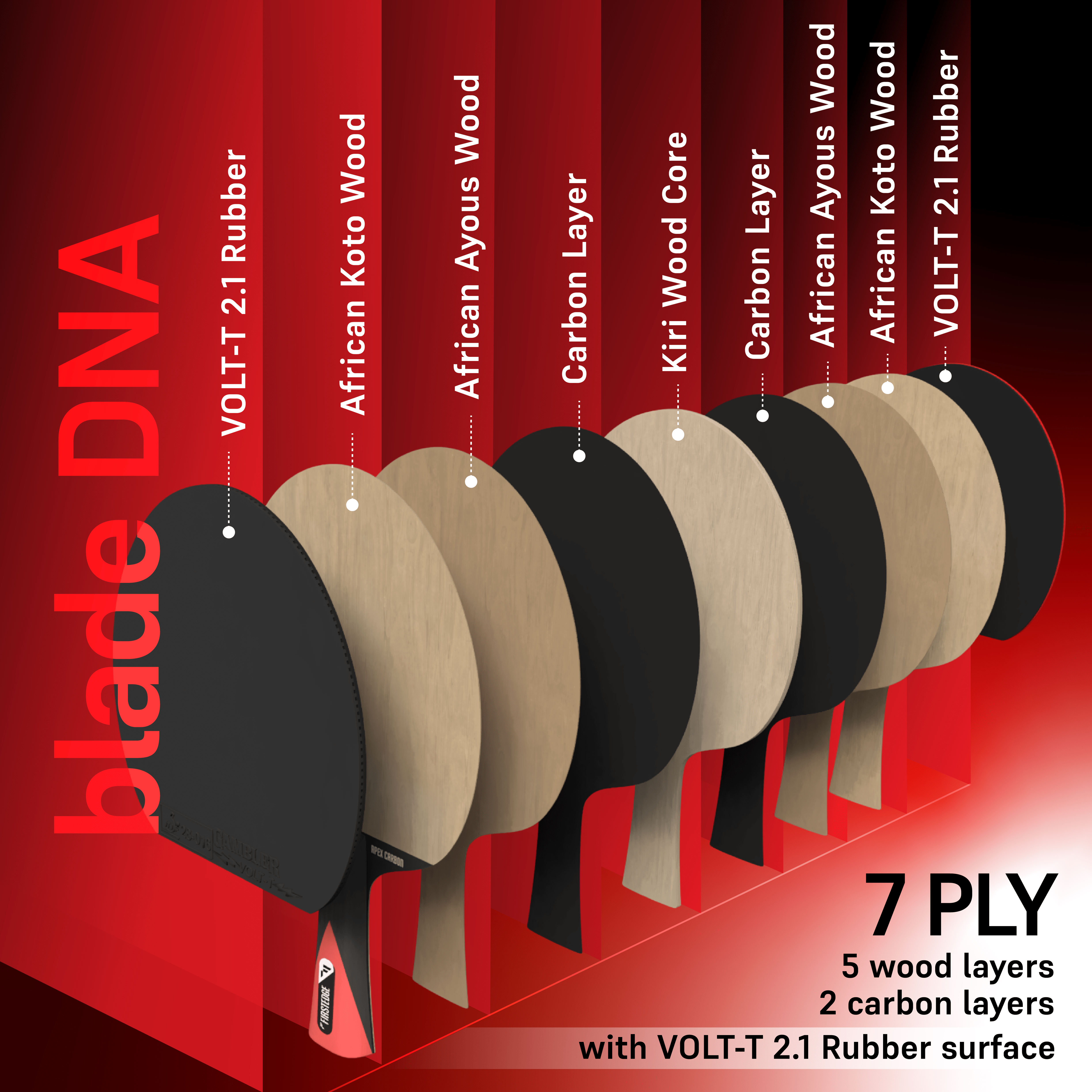 ApeX Carbon Table Tennis Racket With Cover