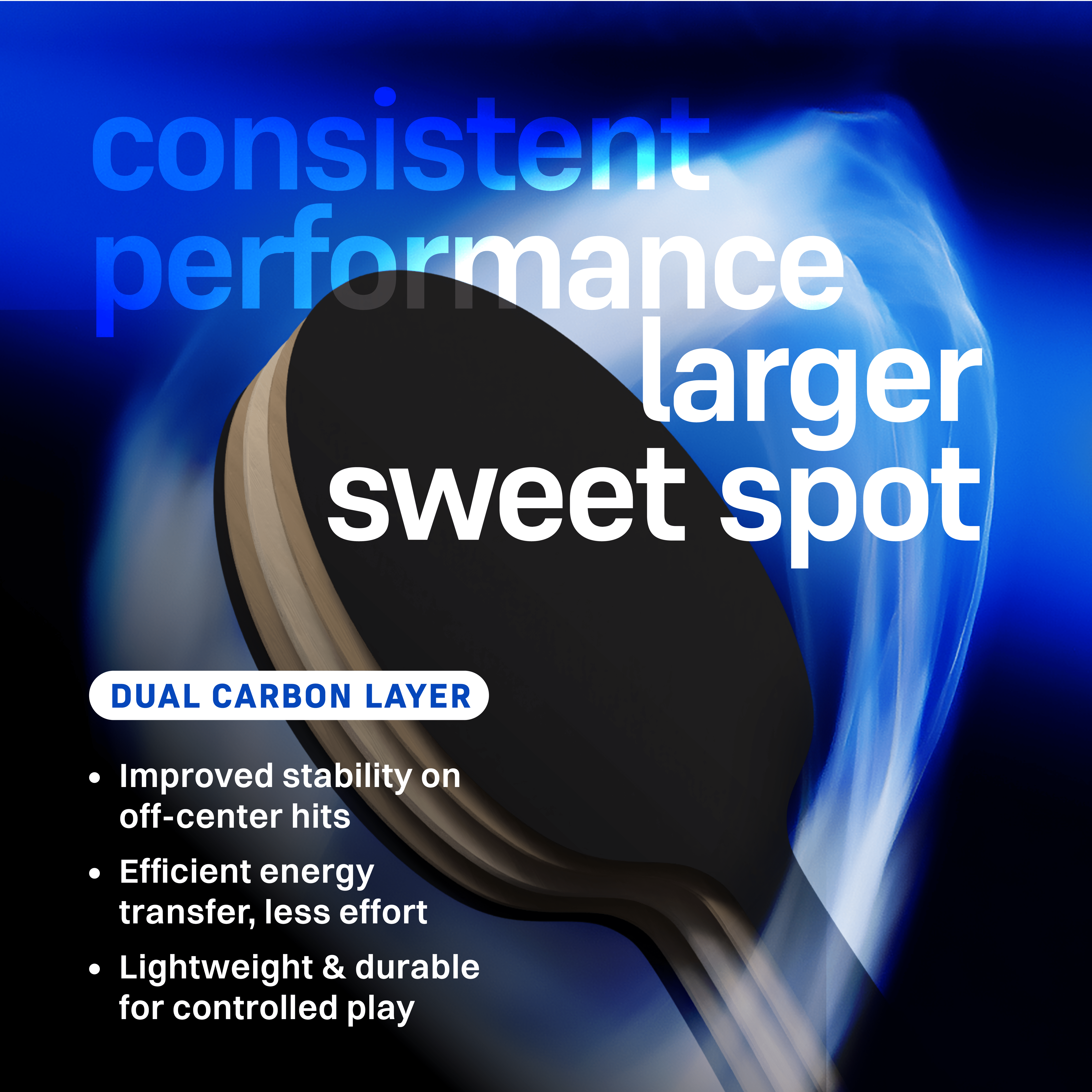 RiftX Carbon Table Tennis Racket