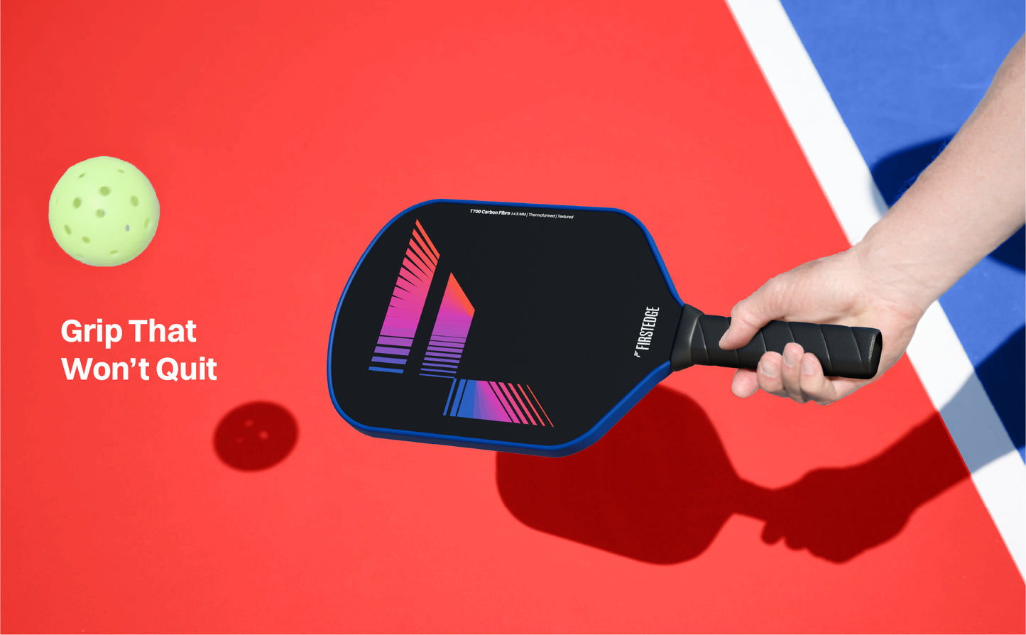 FirstEdge T700 RAW (Textured) Carbon Fibre Pickleball Paddle with Cover