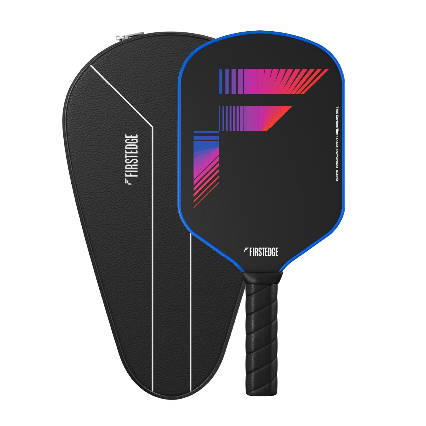 FirstEdge T700 RAW (Textured) Carbon Fibre Pickleball Paddle with Cover