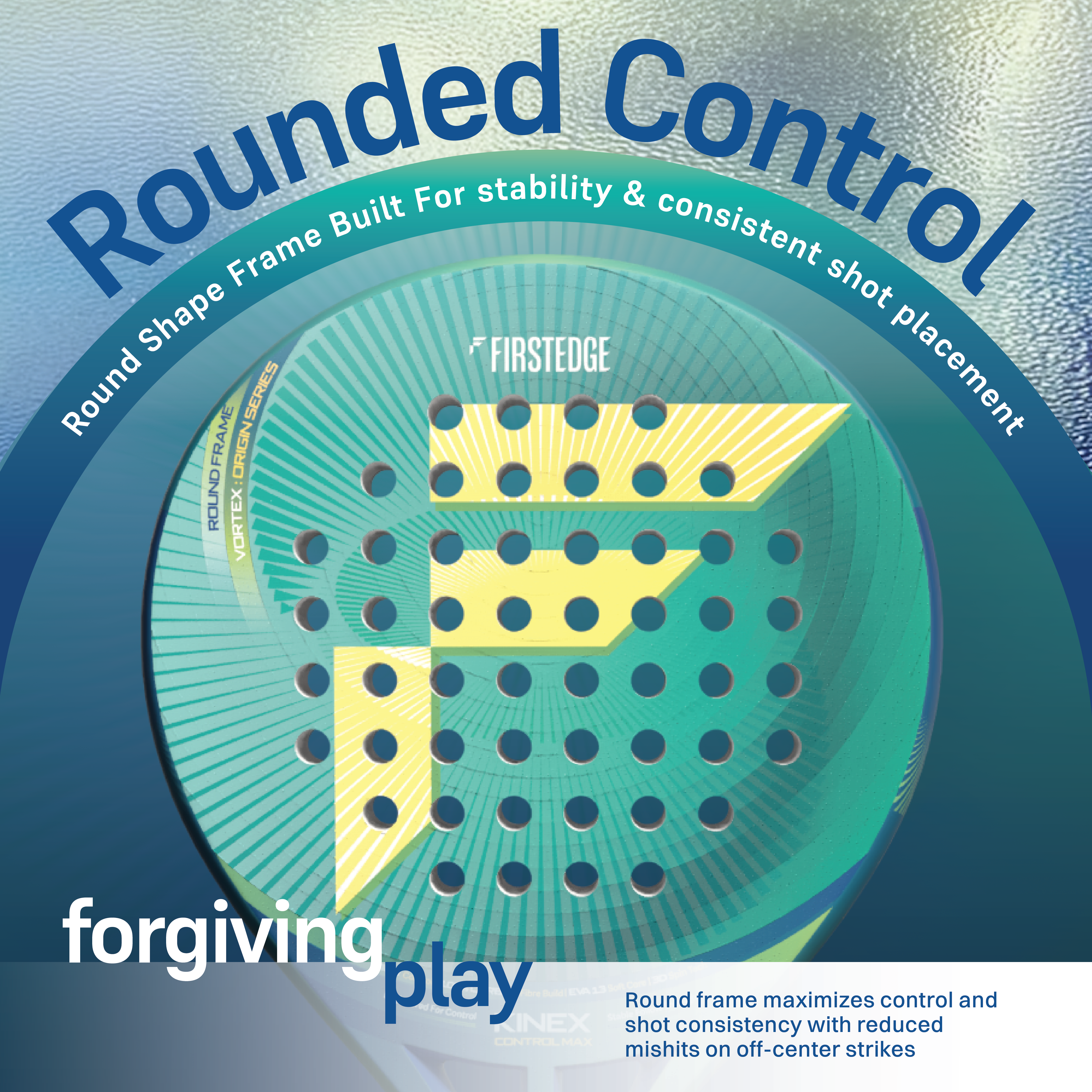 Kinex 100% Carbon Fibre Padel Racket