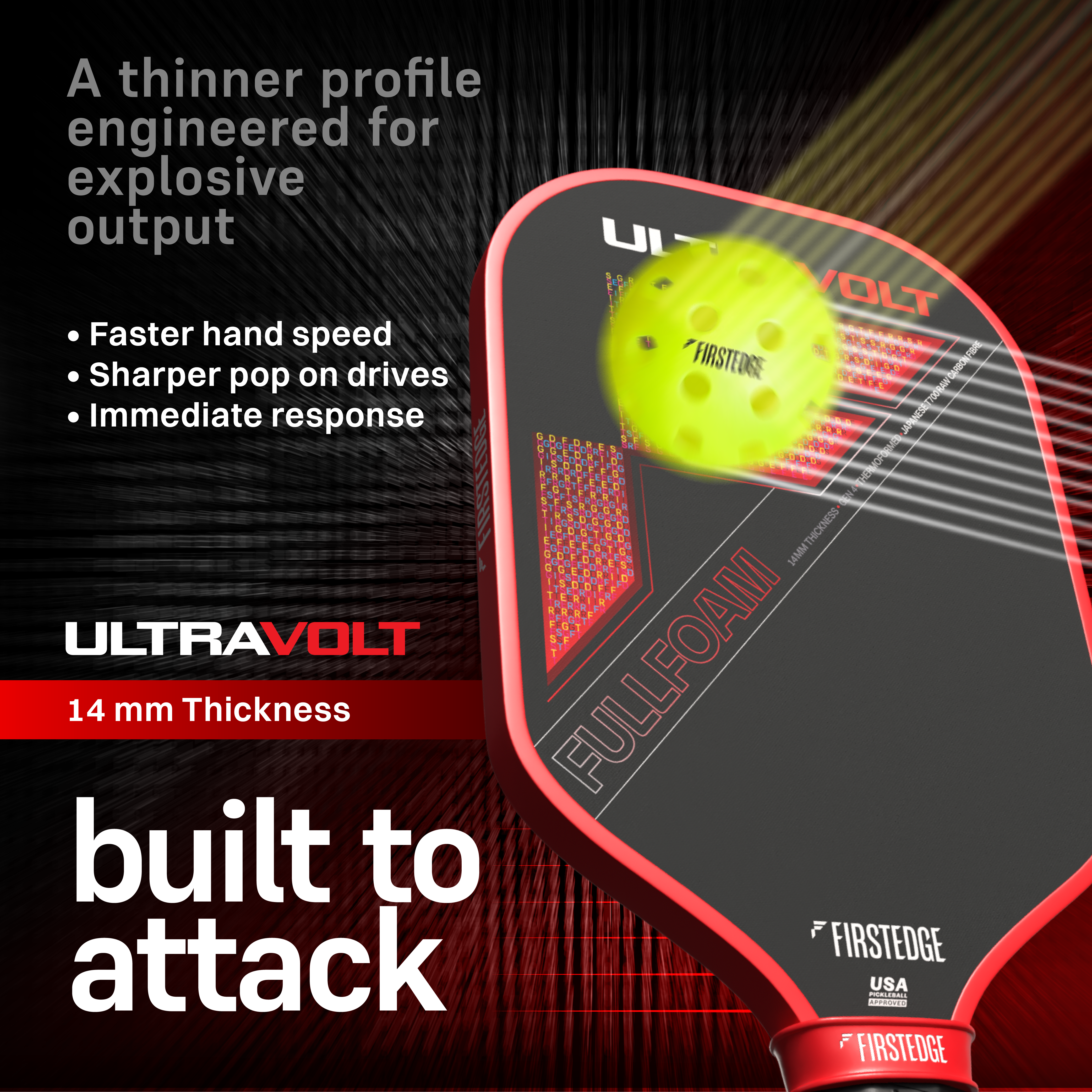 UltraVolt USAPA Approved Pickleball Paddle