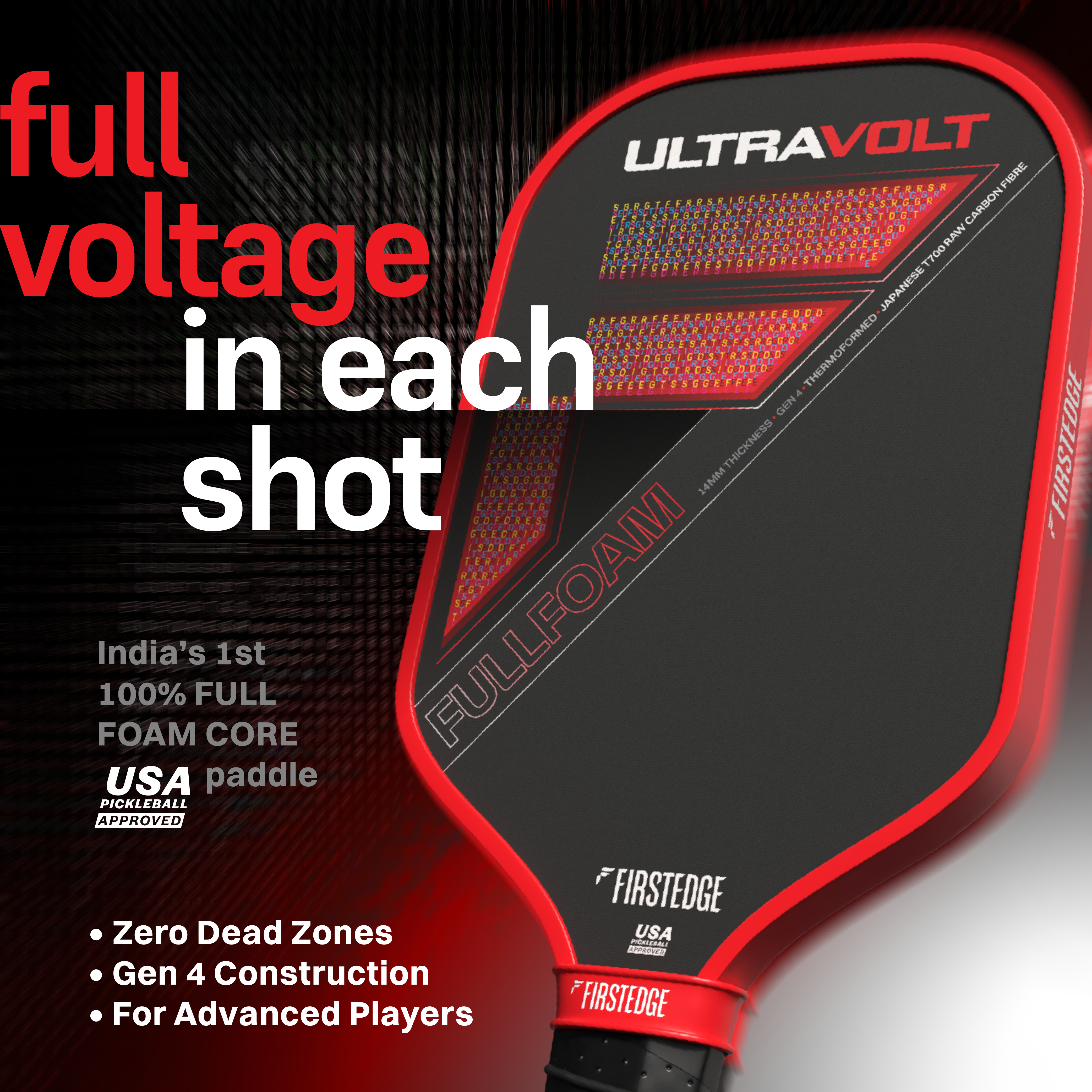 UltraVolt USAPA Approved Pickleball Paddle