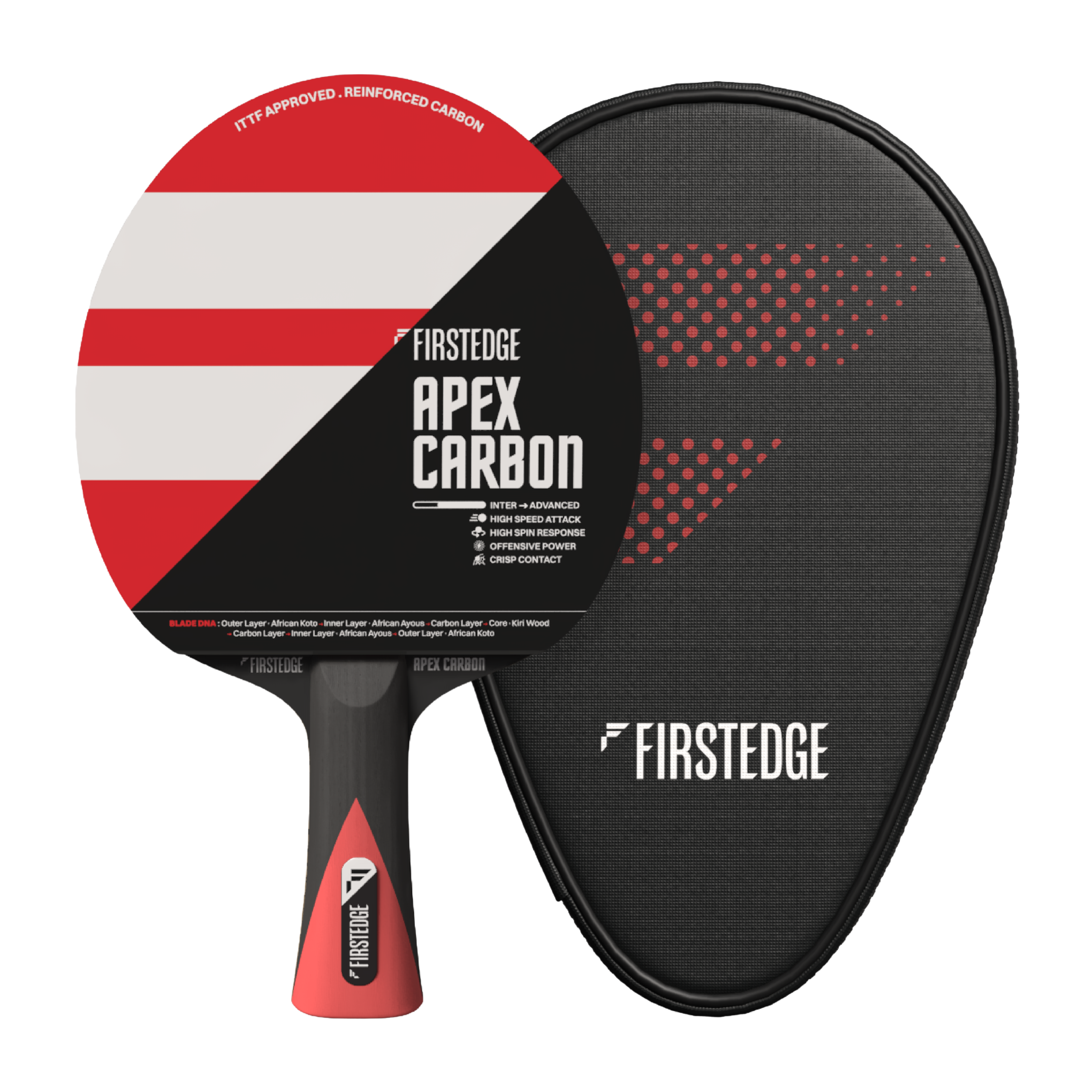 ApeX Carbon Table Tennis Racket With Cover