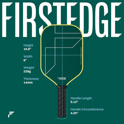 FirstEdge Maxstrike Japanese Toray T700 Carbon Fibre Pickleball Paddle (With Cover)